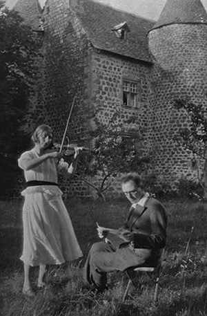 Olivier Messiaen with Claire Delbos, 1933