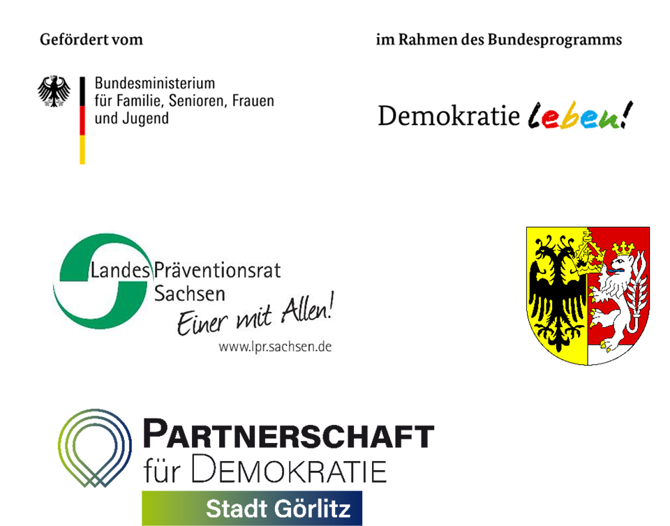 Förderung durch die Partnerschaft für Demokratie der Stadt Görlitz, das Bundesprogramm 